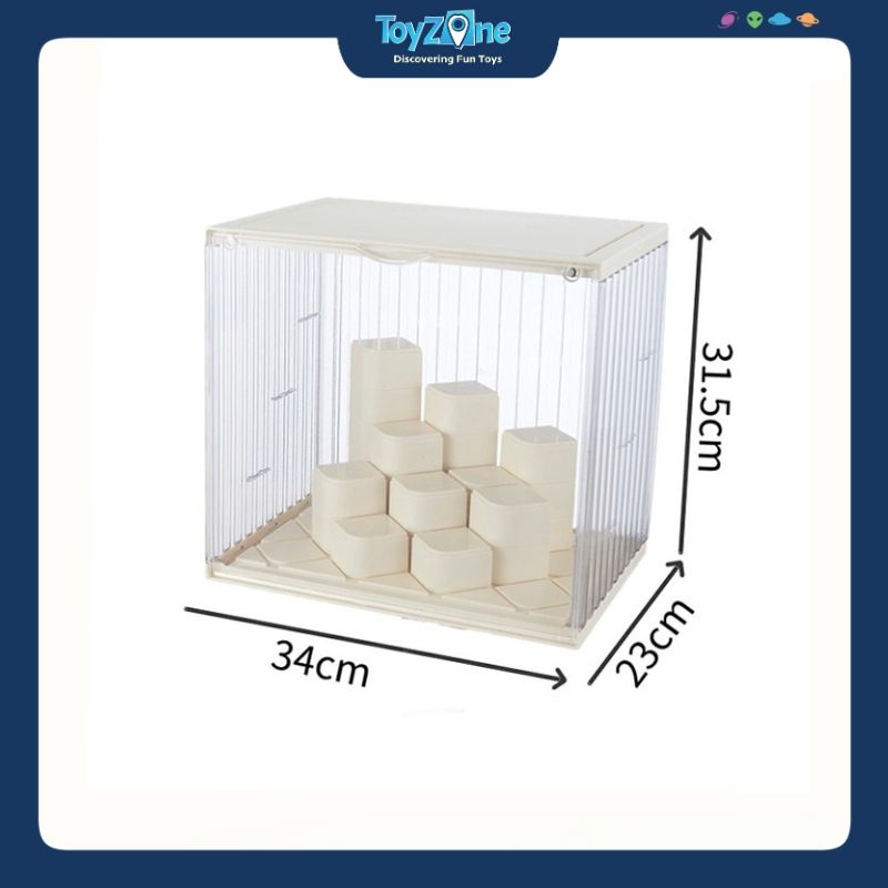 Hộp Trưng Bày Đồ Chơi Mô Hình Cỡ Lớn Có Bục Trưng Bày Sản Phẩm