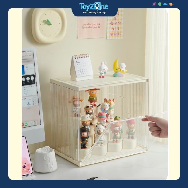 Hộp Trưng Bày Đồ Chơi Mô Hình Cỡ Lớn Có Bục Trưng Bày Sản Phẩm