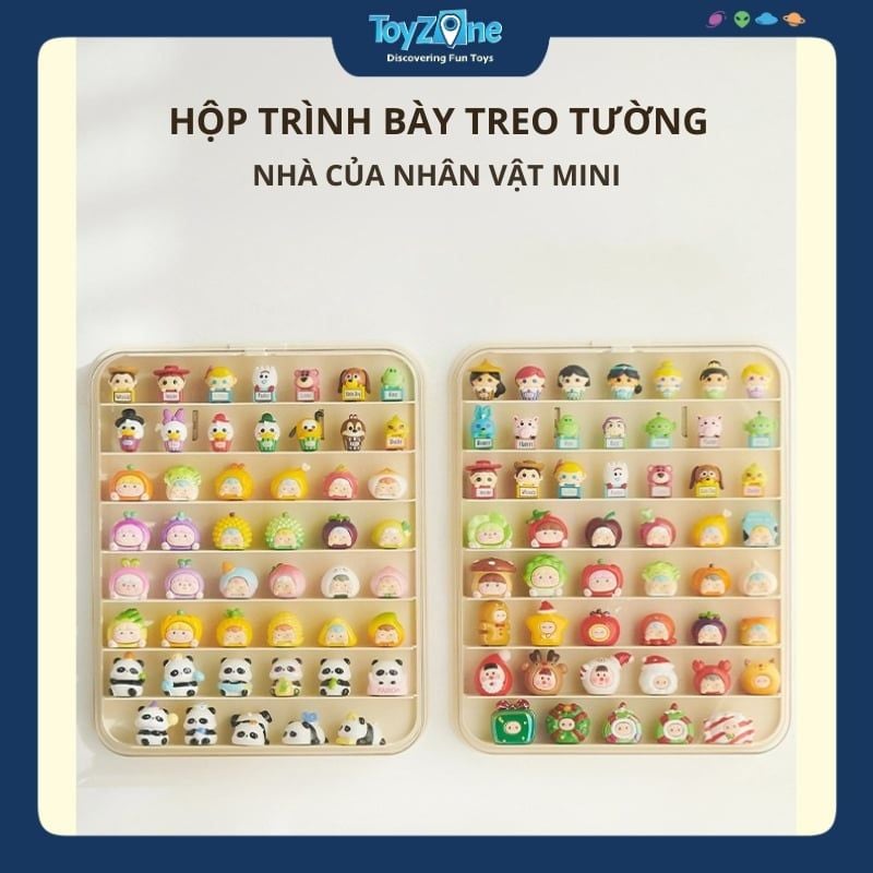 Hộp Trưng Bày Đồ Chơi Mô Hình Treo Tường Ngăn Nhỏ