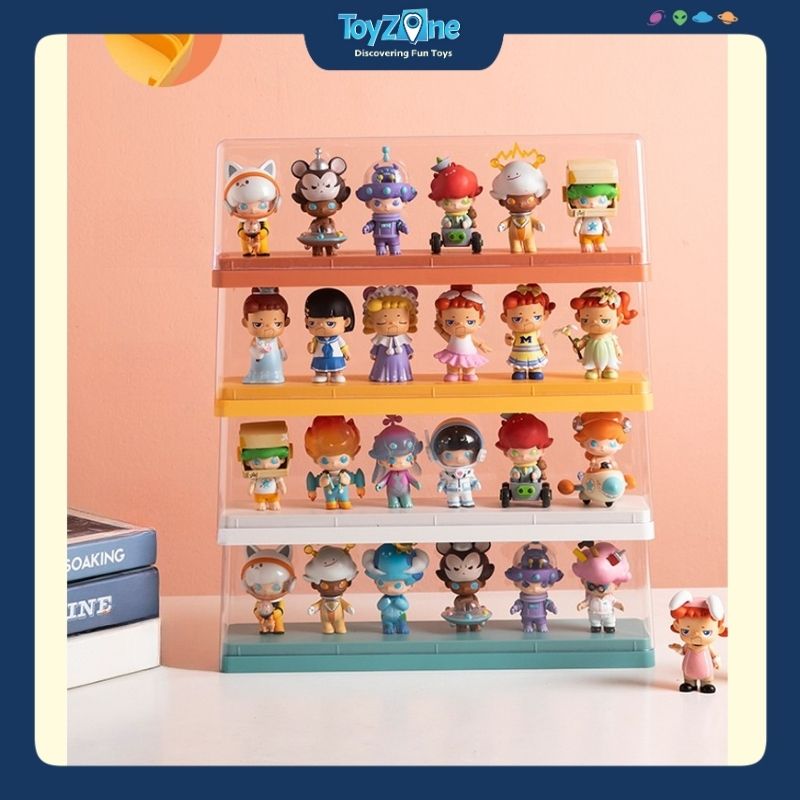 Hộp Trưng Bày Đồ Chơi Mô Hình Trong Suốt Hình Chữ Nhật 1 Tầng