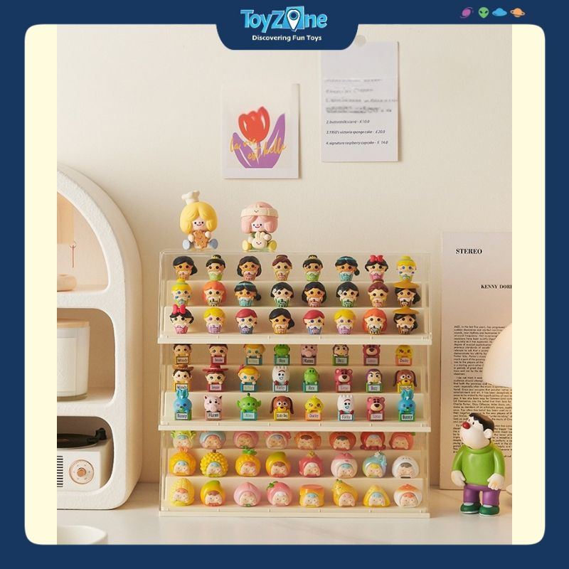 Hộp Trưng Bày Đồ Chơi Mô Hình Trong Suốt Hình Chữ Nhật 3 Tầng Nhỏ