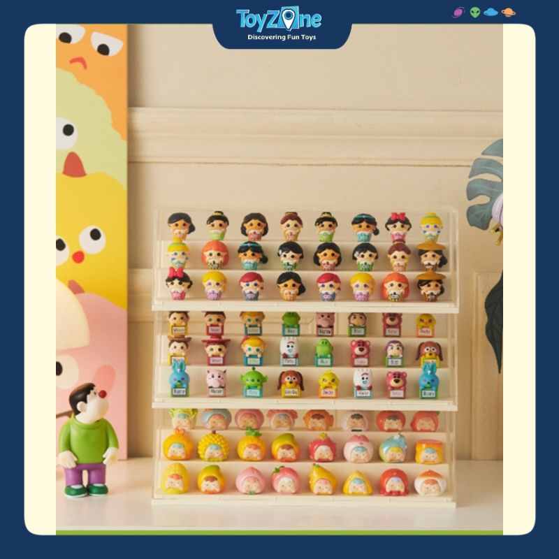 Hộp Trưng Bày Đồ Chơi Mô Hình Trong Suốt Hình Chữ Nhật 3 Tầng Nhỏ