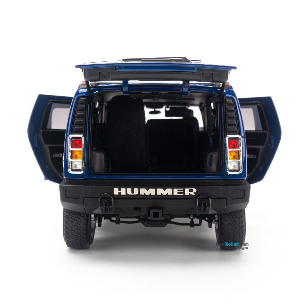 Mô hình xe Hummer H2 SUV 1:18 Highway 61 Blue (8)