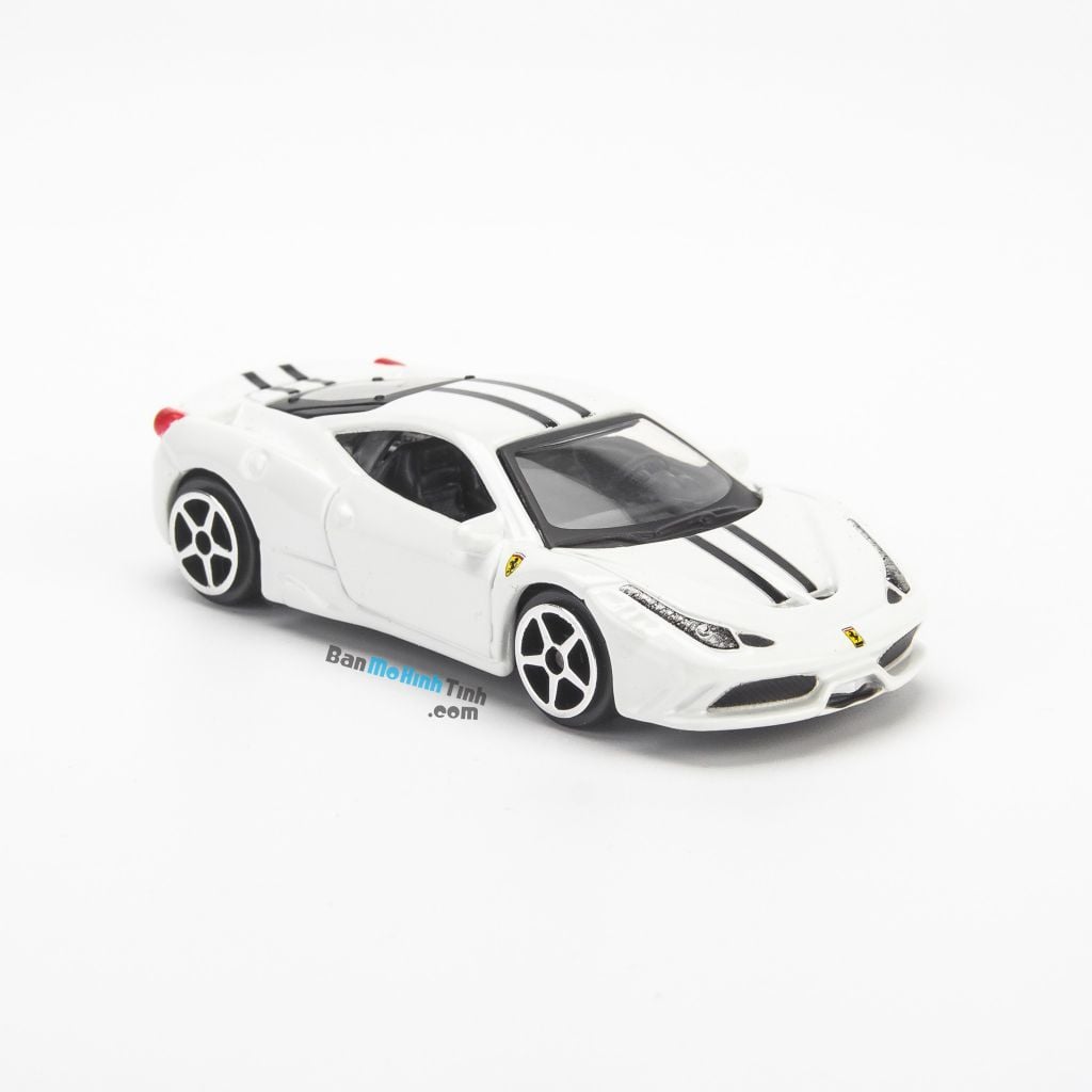 Mô hình siêu xe Ferrari 458 Speciale 1:64 Bburago White giá rẻ (1)