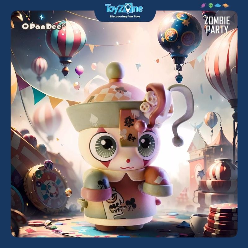 Mô hình đồ chơi Blind box OPanDee Zombie Party Series 3 ( Bữa Tiệc Zombie ) OPANDEE