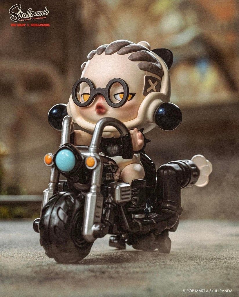 Mô hình đồ chơi Blind box Skull Panda Laid Back Tomorrow Series (Nghỉ Ngơi Vào Ngày Mai) - POP MART