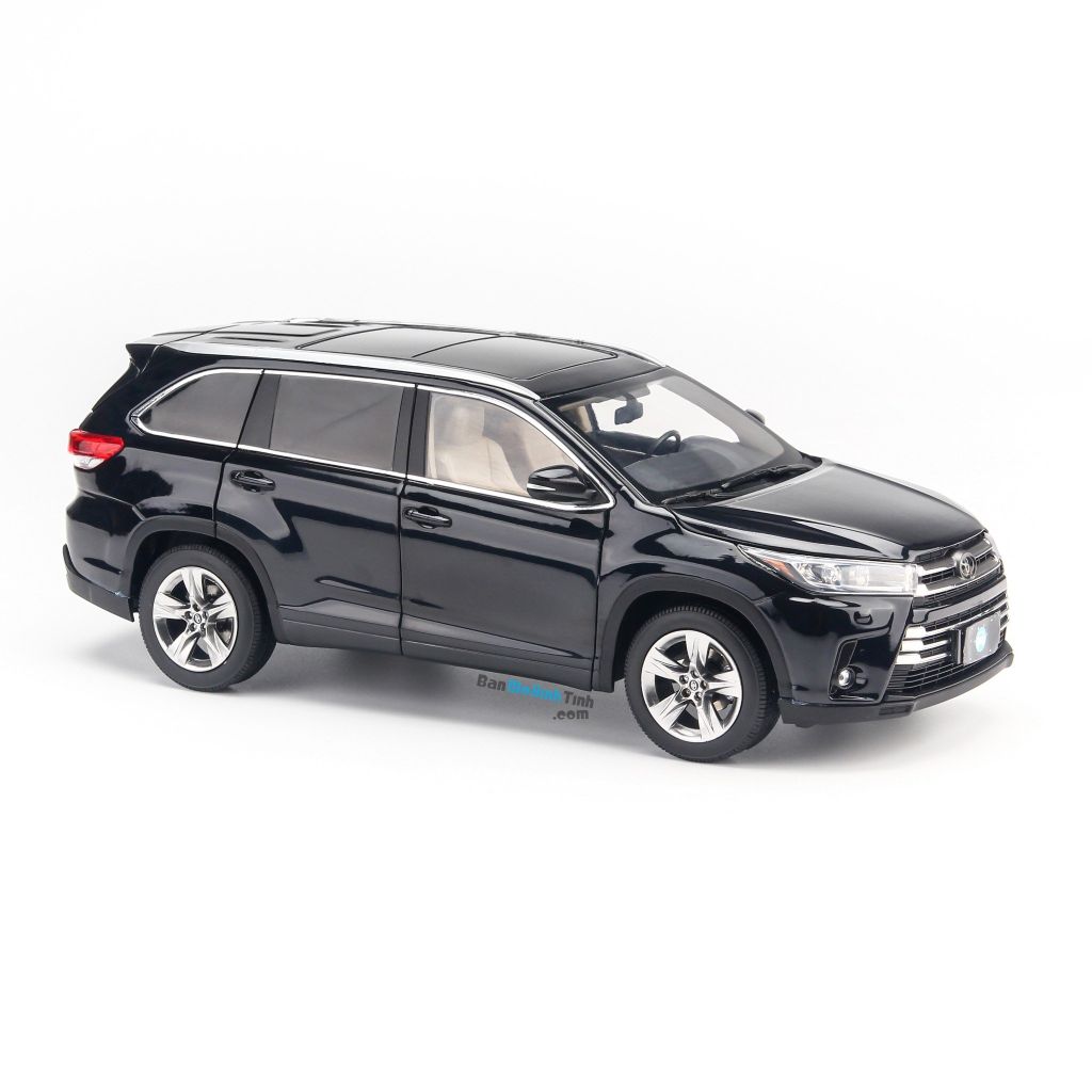 Mô hình xe Toyota Highlander 2018 Black 1:18 Paudi (1)