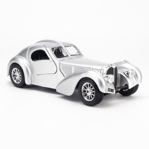 Mô hình xe Bugatti Atlantic 1:24 Bburago Silver - MH18-22092