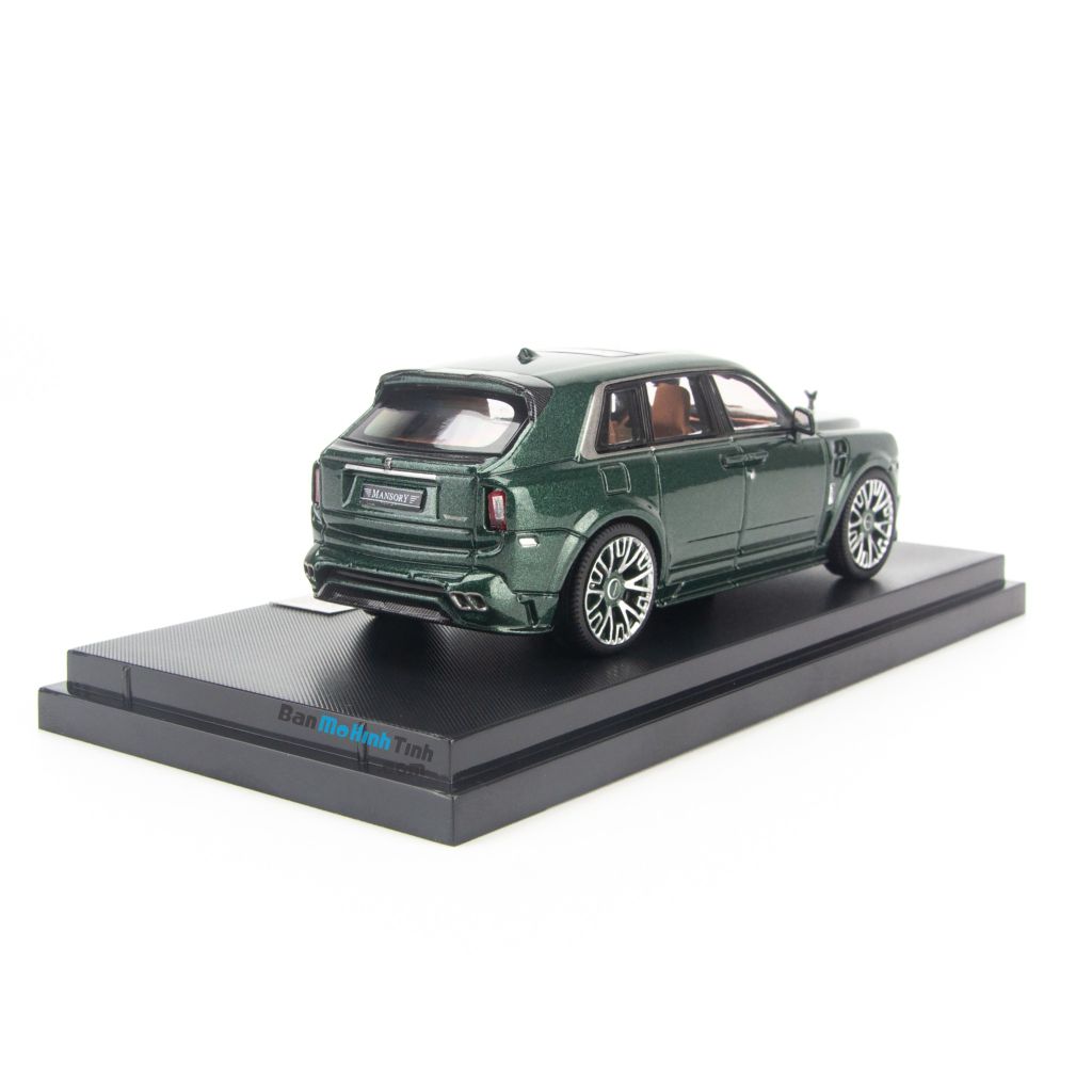 Mô hình xe Rolls Royce Mansory Cullinan 1:64 Time Model Green (4)