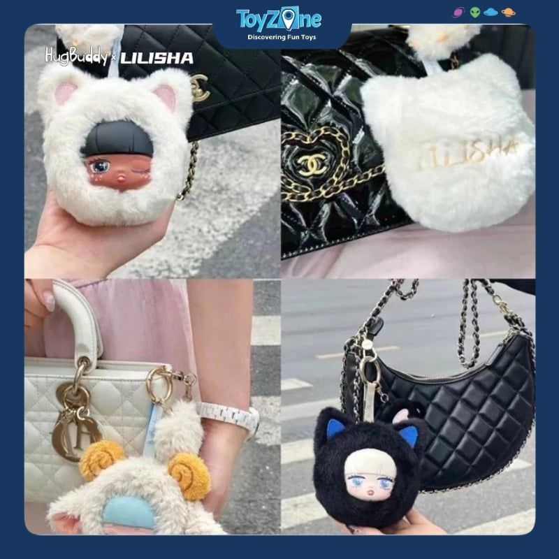 Mô hình Blind box Móc Khóa Gấu Bông LiliSha Carnival Of The Animals HUGBUDDY