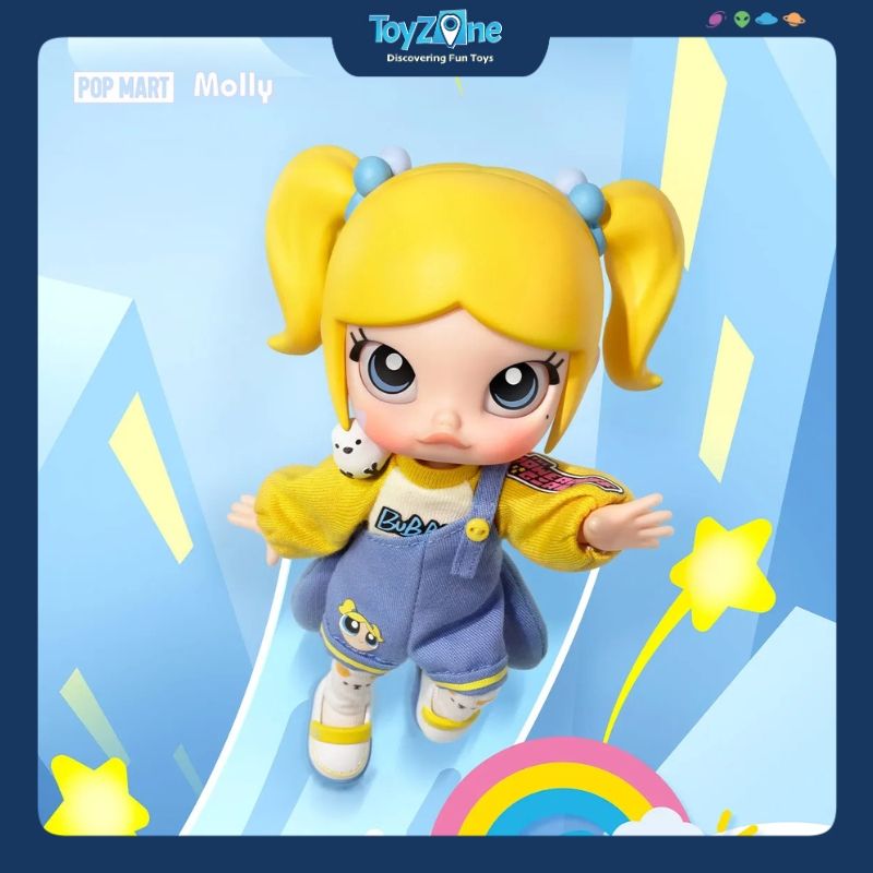 Mô hình đồ chơi Blind box Molly x The Powerpuff Girls Series Action Figure POP MART