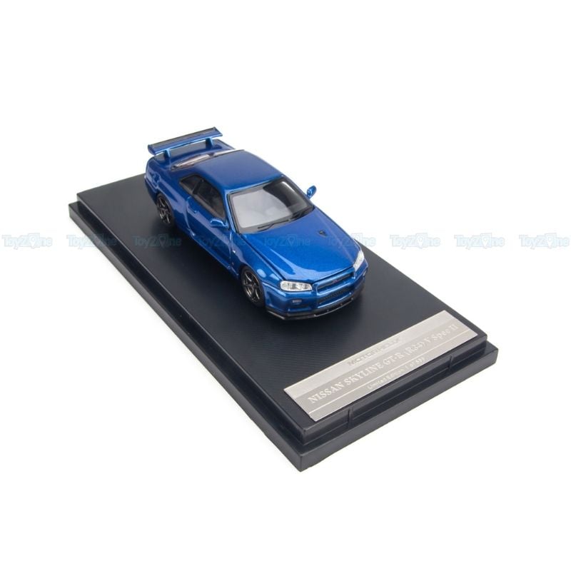 Mô hình xe Nissan Skyline GT-R R34 V-Spec II 1:64 MOTORHELIX