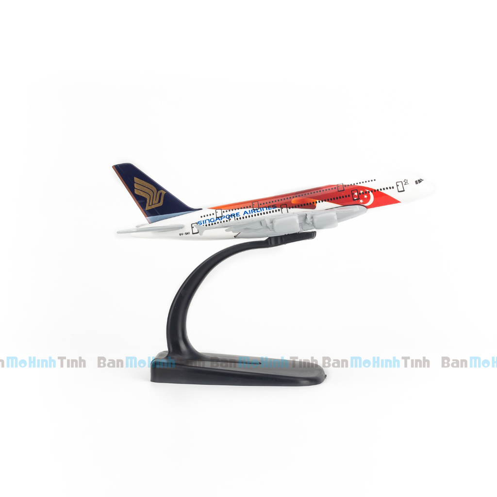 Mô hình máy bay SG50 Singapore Airbus A380 16cm Everfly