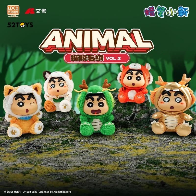 Mô hình Blind box Gấu bông Crayon Shin-chan Vinyl Doll 2 Series 52Toys