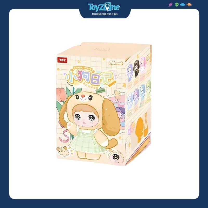 Mô hình Blind box Móc khóa Gấu bông NOMMI V5 Puppy Diary Series ( Nhật Ký Cún Con ) HITOY