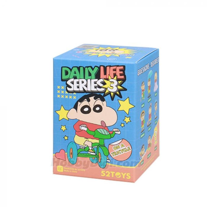 Mô hình đồ chơi Blind box Crayon Shin-chan Daily Life Series 3 (Ngày Thường Nhật Của Shin) - 52TOYS