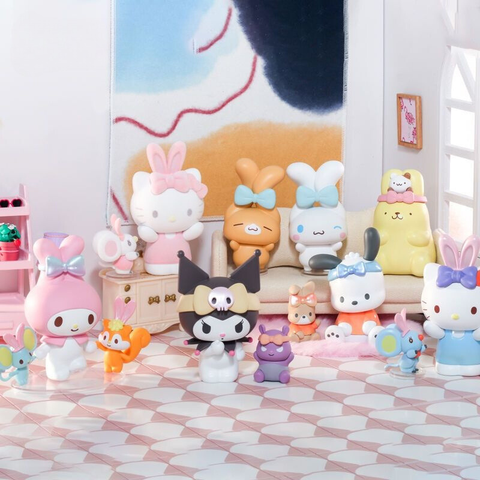 Đồ chơi Blind box Sanrio Characters Ears Tying Days Series (Ngày Vui Chơi Của Sanrio) TOP TOY