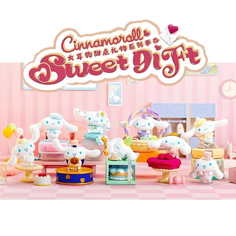 Mô hình đồ chơi Blind box Sanrio Cinnamoroll Sweet Gift Series ( Quà Tặng Ngọt Ngào ) TOP TOY
