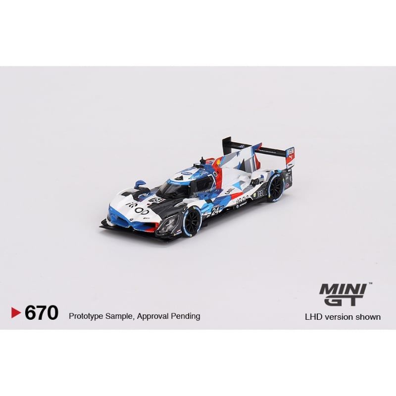 Mô hình xe BMW M Hybrid V8 GTP #24 2023 IMSA Daytona 24 Hrs 1:64 MiniGT