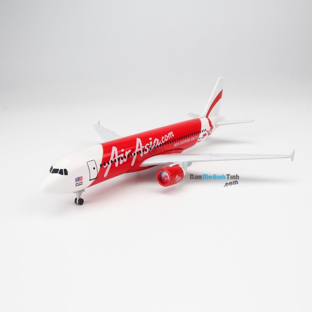 Mô hình máy bay tĩnh Air Asia Airbus A320 20cm Everfly giá rẻ (7)