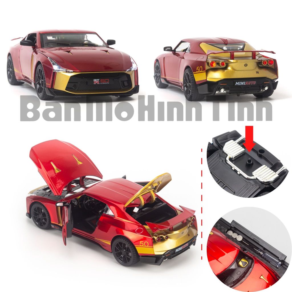 Mô hình xe Nissan Ares GTR50 1:24 Miniauto