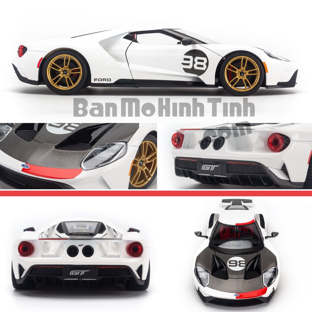 Mô hình xe Ford GT 2019 Heritage Edition 1:18 Maisto