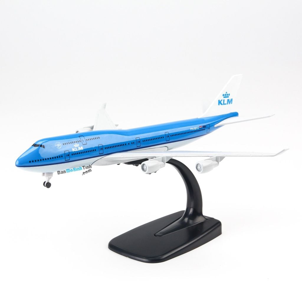 Mô hình máy bay Boeing B747 KLM Airline 20cm Everfly