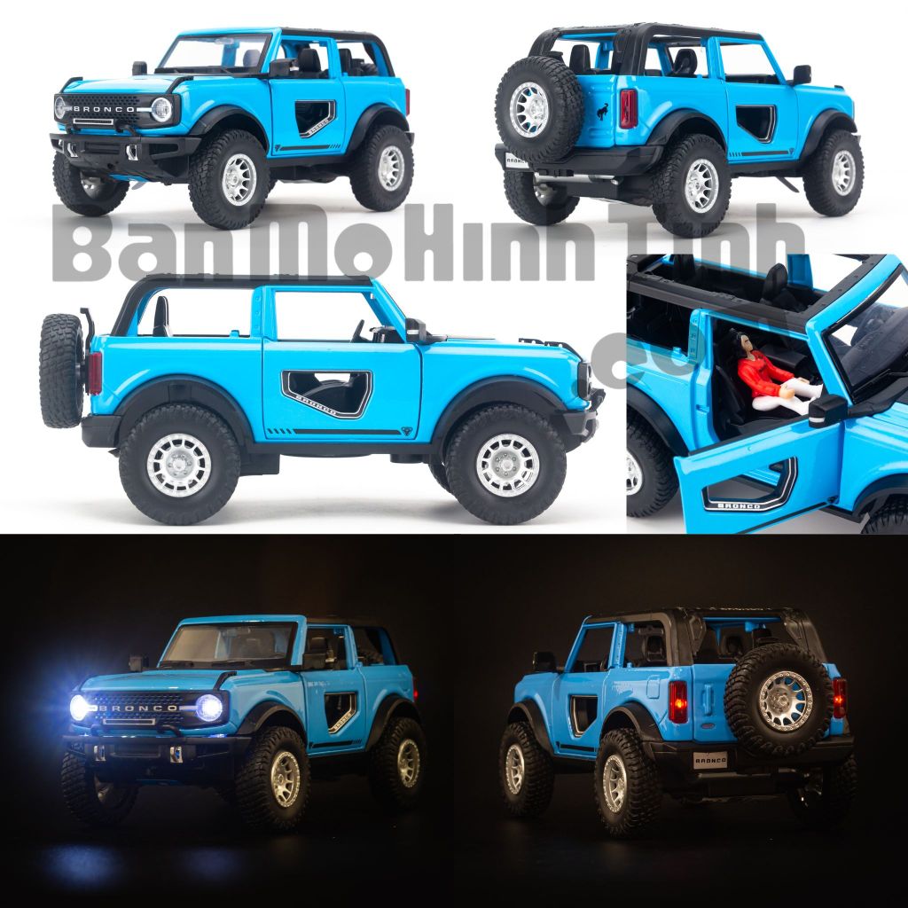 Mô hình xe Ford Bronco Badlands 2021 1:32 Alloy model