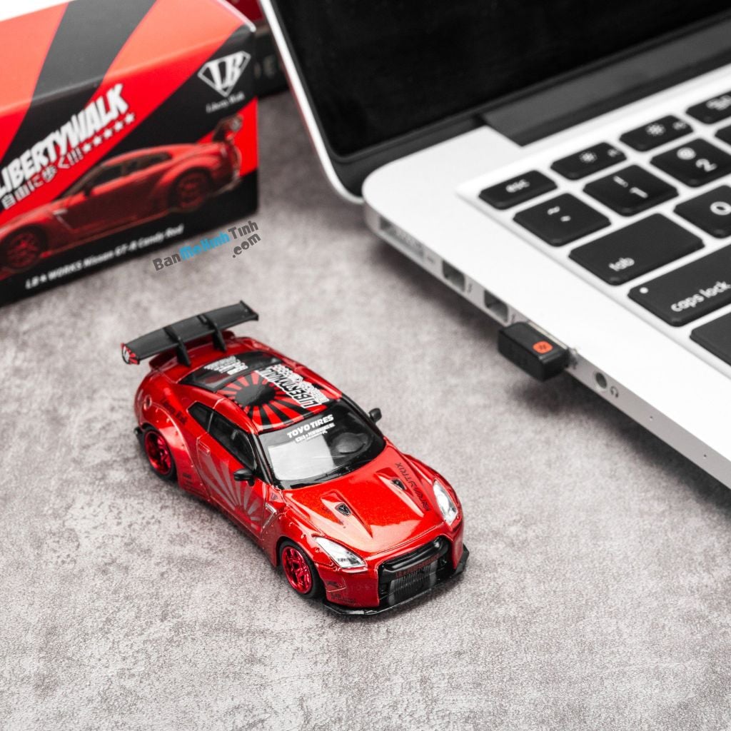 Mô hình xe thể thao Nissan GT-R R35 2009 Liberty Walk LB Works 1:64 MiniGT Red giá rẻ (7)
