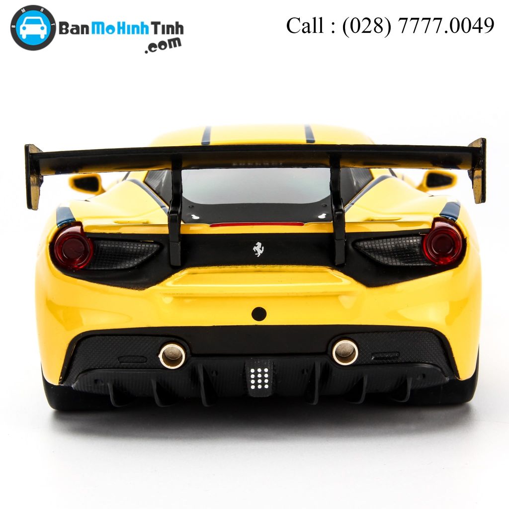 Mô hình xe Ferrari 488 Challenge Yellow 1:24 Bburago- 18-26307