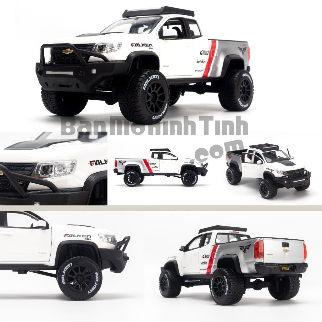 Mô hình xe Chevrolet Colorado ZR2 2017 Off Road 1:24 Maisto White (3)