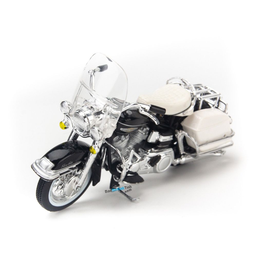 Mô hình mô tô Harley - Davidson 1968 FLH Electra Glide 1:18 Maisto Black (1)