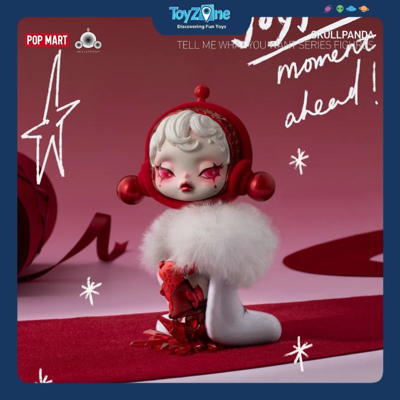 Mô hình đồ chơi Blind Box Skull Panda Tell Me What You Want Series Figures POP MART