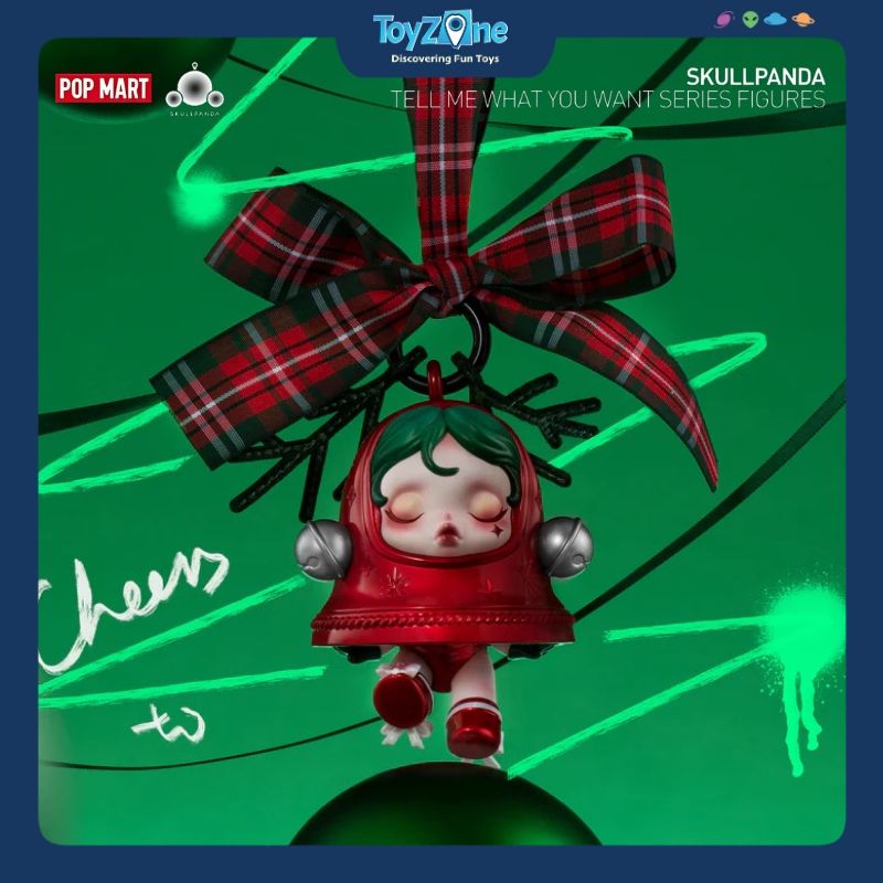 Mô hình đồ chơi Blind Box Skull Panda Tell Me What You Want Series Figures POP MART