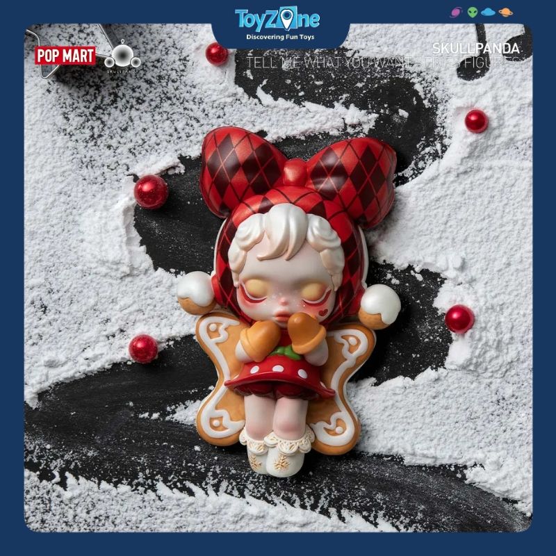 Mô hình đồ chơi Blind Box Skull Panda Tell Me What You Want Series Figures POP MART