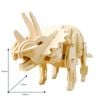 Mô hình gỗ lắp ráp 3D Robotic Triceratops (Khủng Long Ba Sừng) (Wood Color) - Robotime  D430 - WP037