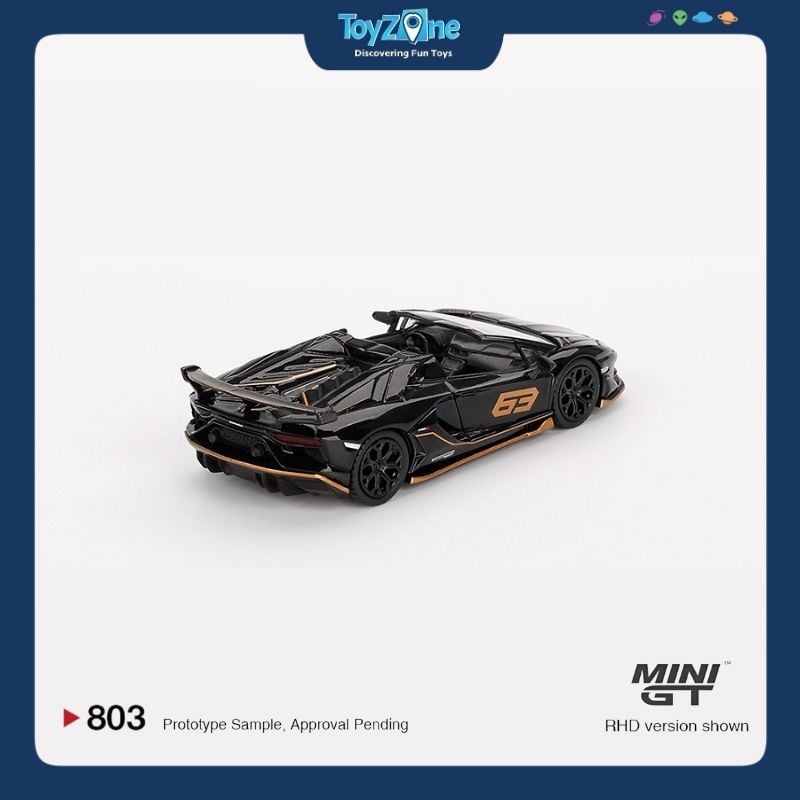 Mô hình xe Lamborghini Aventador SVJ 63 Roadster 1:64 MiniGT