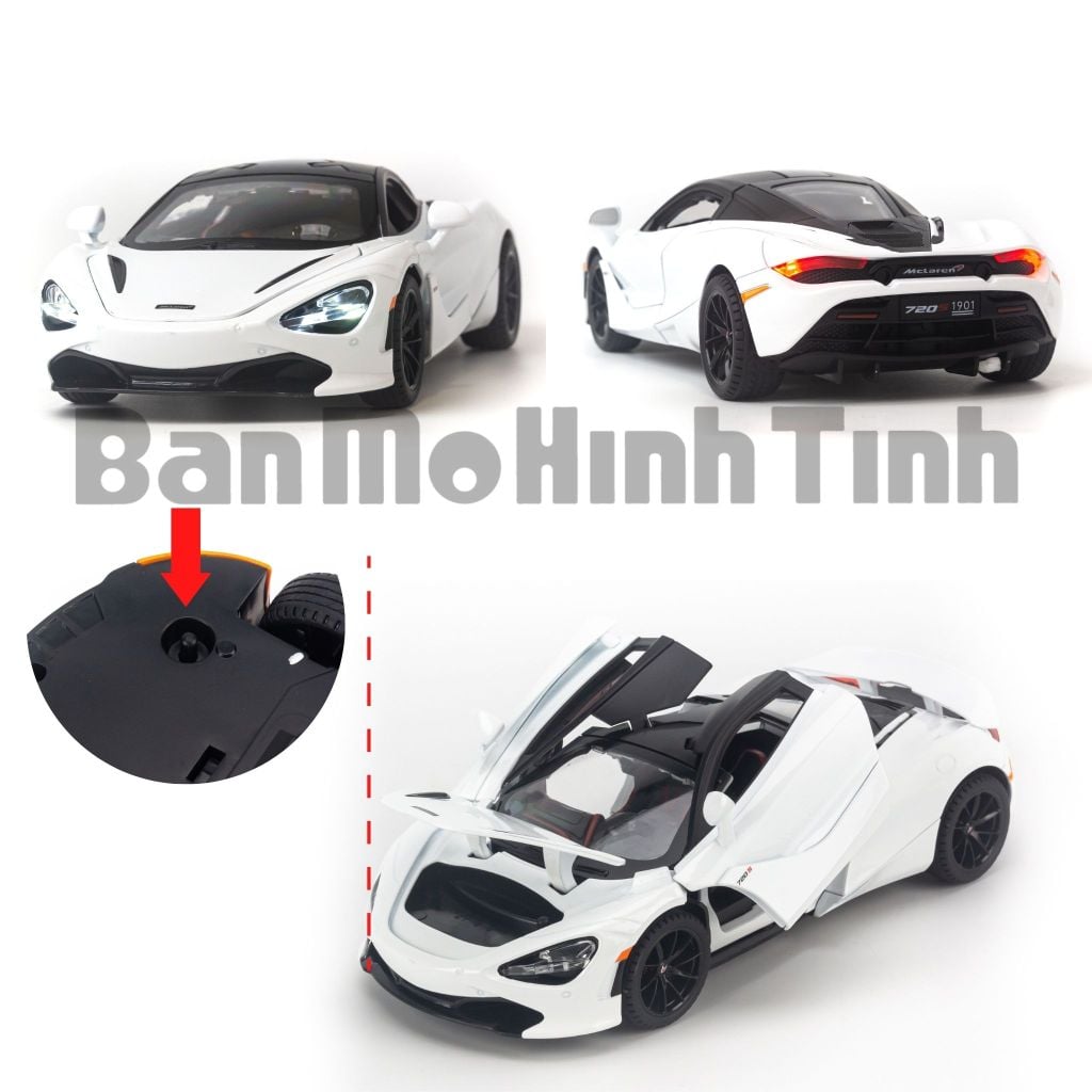 Mô hình xe Mclaren 720S 1:24 Jinlifang
