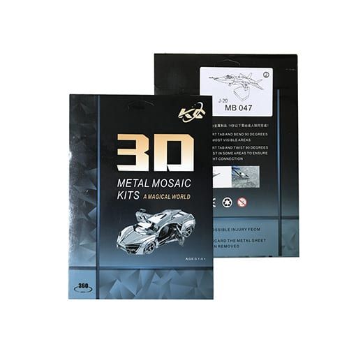 Mô hình kim loại lắp ráp 3D Tiger I Tank (Xe Tăng Tiger I) (Silver) Metal Mosaic MP701