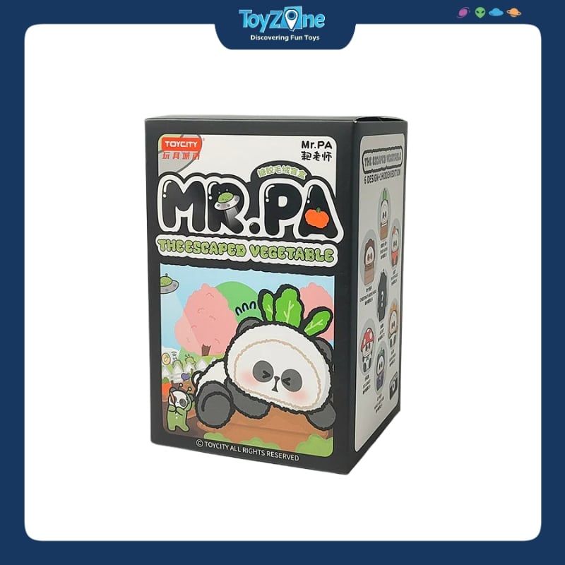 Mô hình Blind box Gấu bông Mr.Pa The Escaped Vegetable ( Rau Củ Chạy Trốn ) TOYCITY