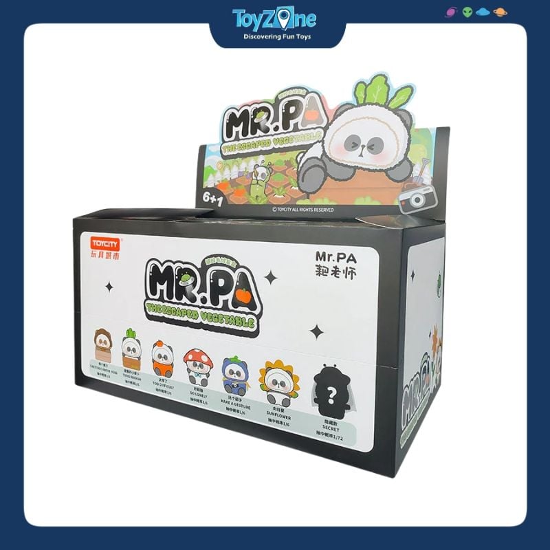 Mô hình Blind box Gấu bông Mr.Pa The Escaped Vegetable ( Rau Củ Chạy Trốn ) TOYCITY