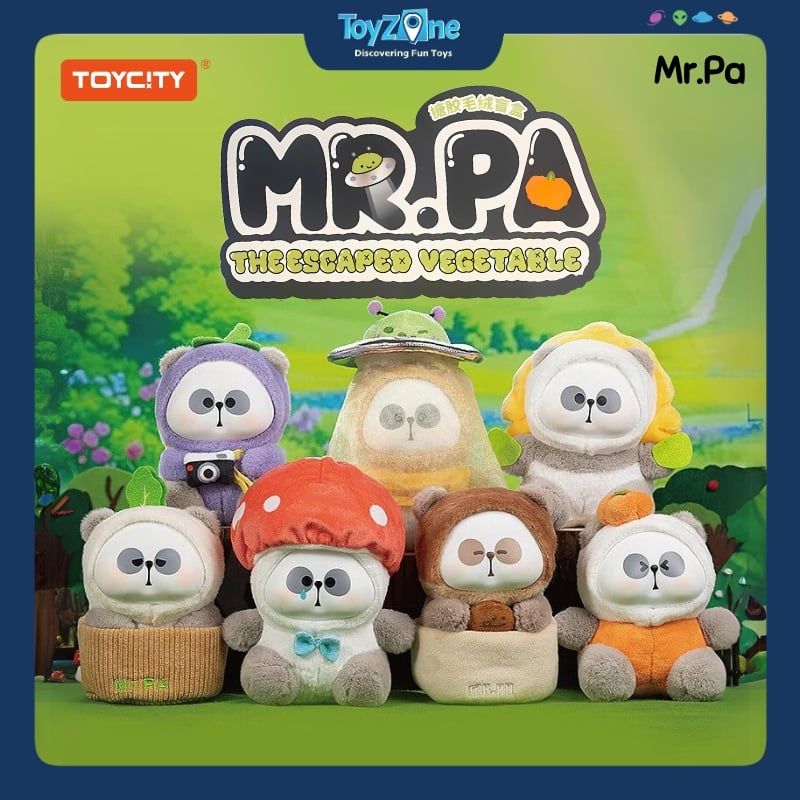Mô hình Blind box Gấu bông Mr.Pa The Escaped Vegetable ( Rau Củ Chạy Trốn ) TOYCITY