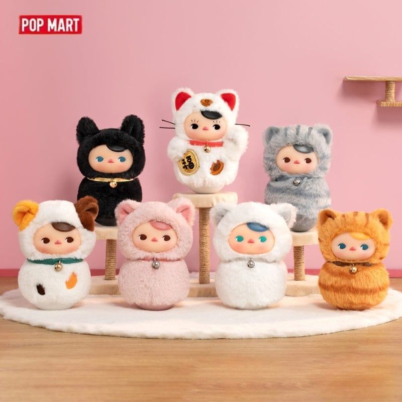 Mô hình Blind box Gấu bông Pucky Roly-Poly Kitty ( Lật Đật Mèo Pucky ) POP MART