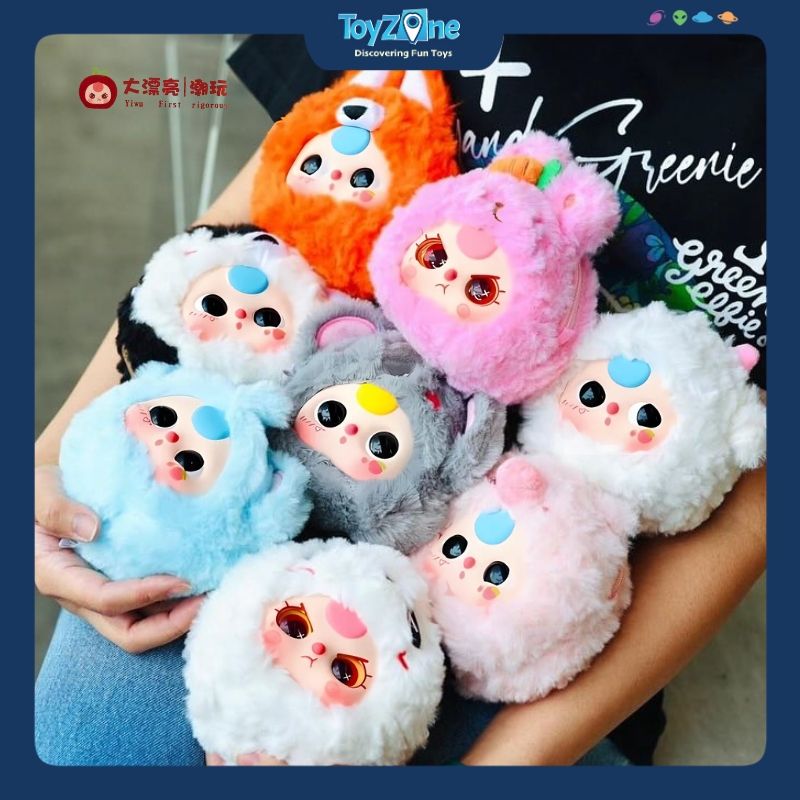 Mô hình Blind box Gấu bông Take Me Out Zipper Bag BABY THREE