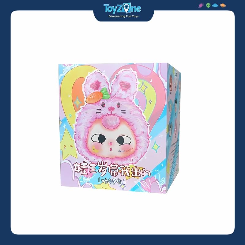 Mô hình Blind box Gấu bông Take Me Out Zipper Bag BABY THREE