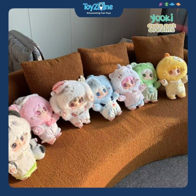 Mô hình Blind box Gấu bông Yooki Cute Pet Dreams 400% ( Giấc Mơ Thú Cưng Dễ Thương ) YALLI STUDIO