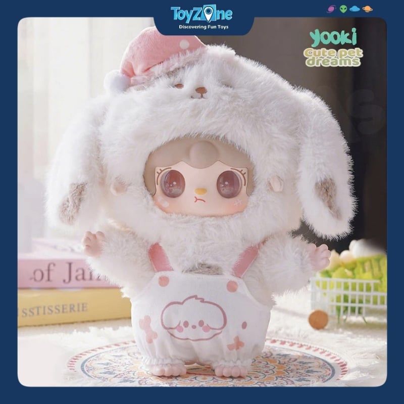 Mô hình Blind box Gấu bông Yooki Cute Pet Dreams 400% ( Giấc Mơ Thú Cưng Dễ Thương ) YALLI STUDIO