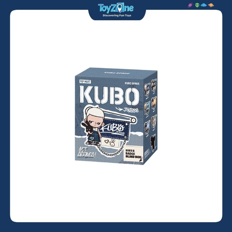 Mô hình Blind box KUBO Jeans Ghim cài áo Series Badge POP MART