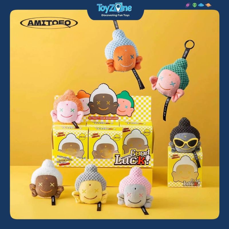 Mô hình Blind box Móc khóa Gấu bông Amitofo Good Luck AMITOFO