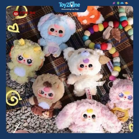 Mô hình Blind box Móc khóa Gấu bông Baby Three V3 Mini CUREPLANETA